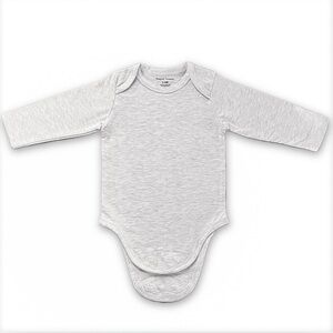 Magnetic Snap Baby Onesie NWT Long Sleeve Baby Grey S M L Quality-Made
